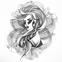 daughter tattoo design idea
