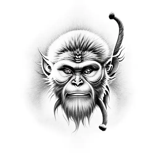 sun wukong tattoo design idea
