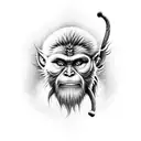sun wukong tattoo design idea
