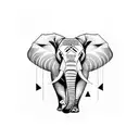 Elephant tattoo design idea