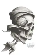creation of adam and icarus falling from sky tattoo design idea