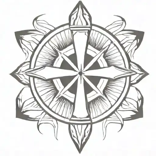 blackfoot Cherokee symbols of strength courage symbols cross tattoo design idea