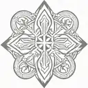 blackfoot Cherokee symbols of strength courage symbols cross tattoo design idea