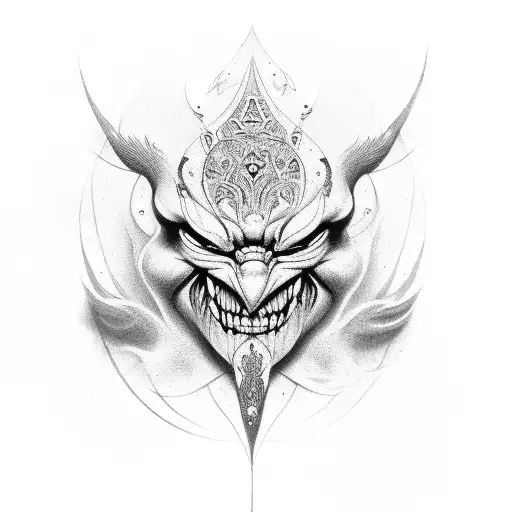 blessed made with clownd tattoo design idea