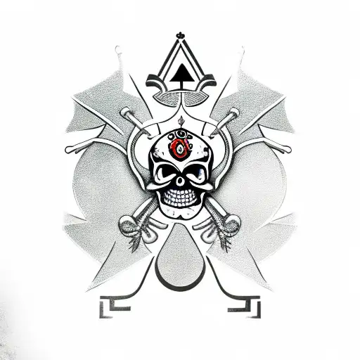 beta Greek symbol. bdsm tri skeleton.queen of spades 7, lady bug, spades tattoo design idea