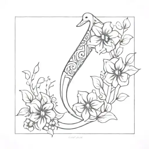 floral uterus thin line art tattoo tattoo design idea