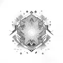 sky and nova tattoo design idea