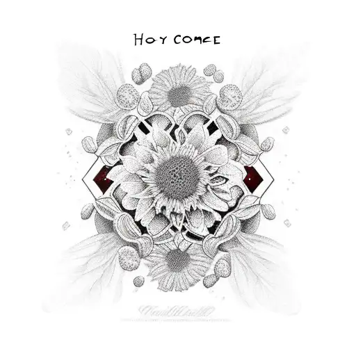 honey comb with pictures inside each comb tattoo design idea