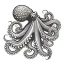 octopus black and grey tattoo tattoo design idea