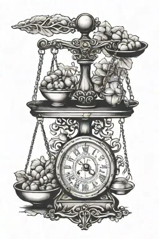 weight loss scales  tattoo design idea