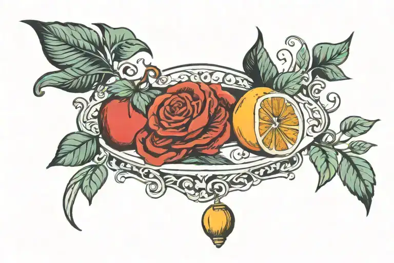 weight loss tattoo design idea