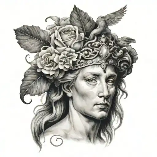 Renaissance tattoo design idea