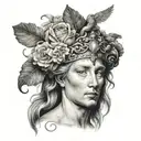 Renaissance tattoo design idea