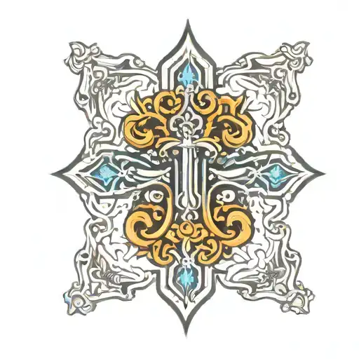 Orthodox cross tattoo tattoo design idea