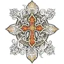 Orthodox cross tattoo tattoo design idea