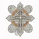 Orthodox cross tattoo tattoo design idea