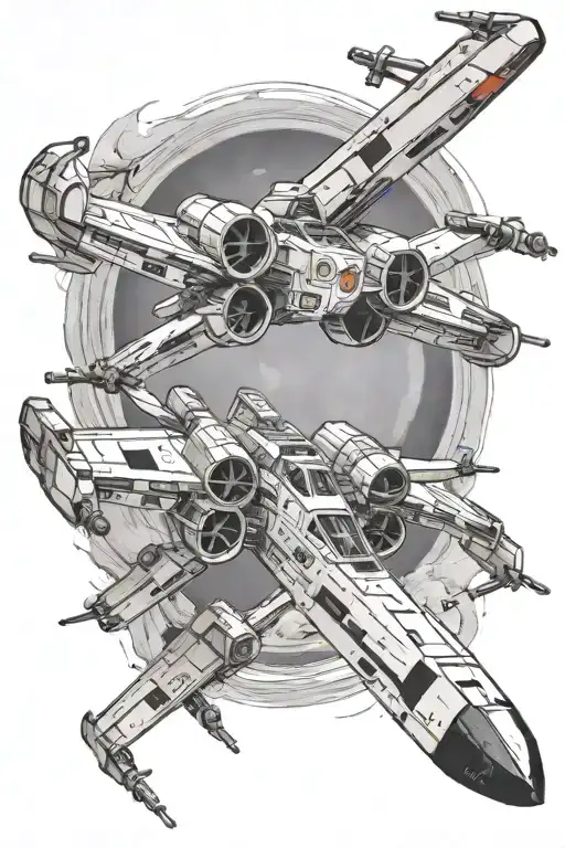 Star wars x wing tattoo design idea