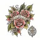 God bless you tattoo design idea