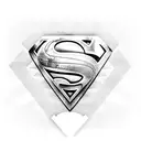 Superman logo tattoo design idea