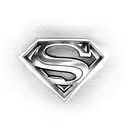Superman logo tattoo design idea