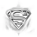 Superman logo tattoo design idea