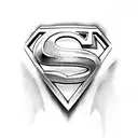 Superman logo tattoo design idea