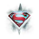 Superman logo tattoo design idea