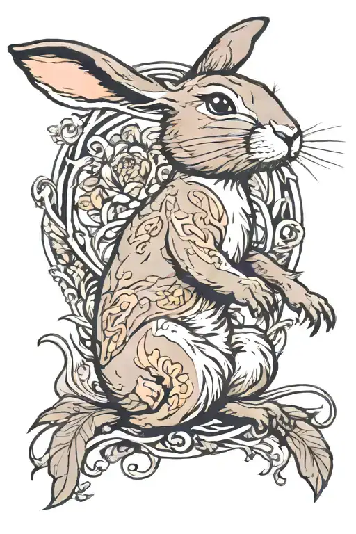 Rabbit from Watership Down tattoo design idea