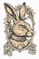 Rabbit from Watership Down tattoo design idea