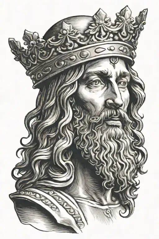 jesus nails crown  tattoo design idea