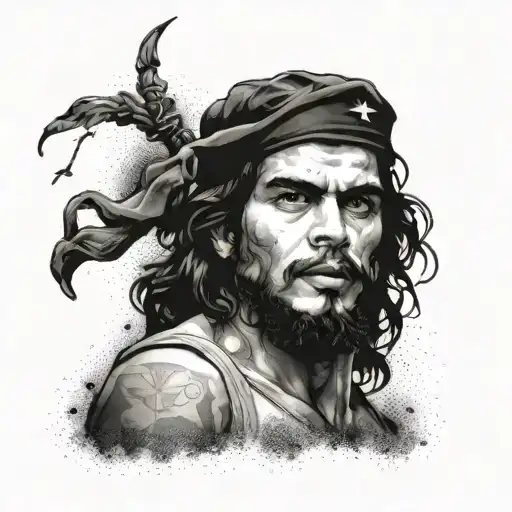 che guevara wiht lord shiva tattoo design idea