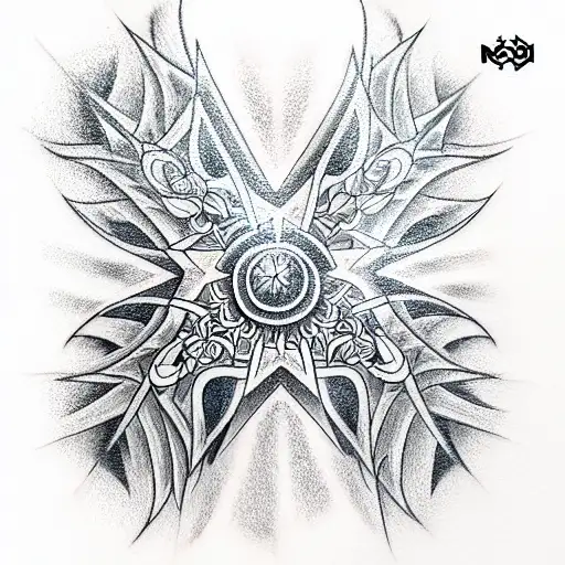 Star tattoo design idea