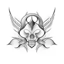 scissor  tattoo design idea