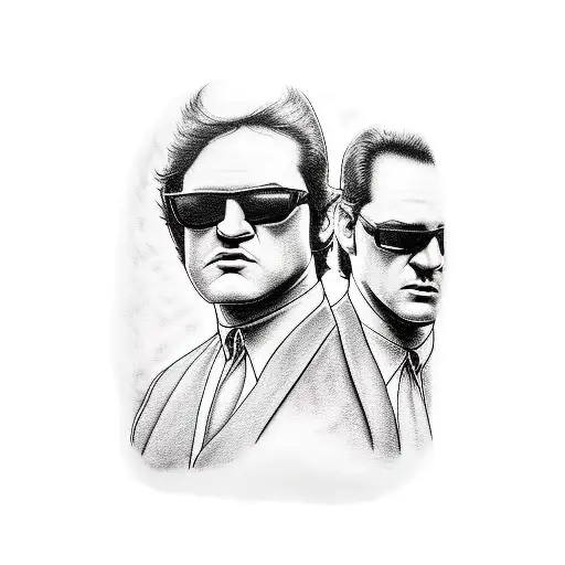 blues brothers tattoo design idea