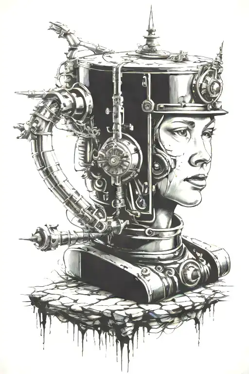The Chronicles of Narnia and I'm a Robot tattoo design idea