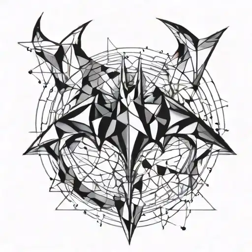 Batman symbol tattoo design idea