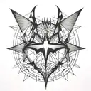 Batman symbol tattoo design idea