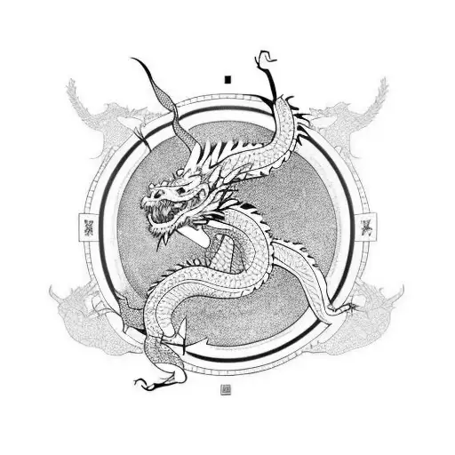 dragon haku del viaje de chihiro tattoo design idea