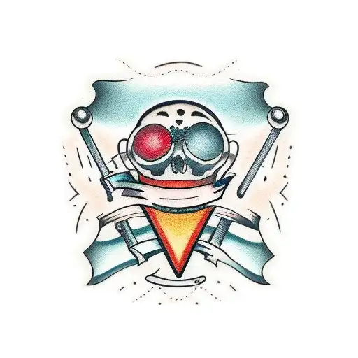 bar tools tattoo design idea
