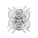 austism puzzle with name tattoo design idea