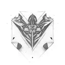 Cracked ribs tattoo design idea