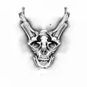 Human side rib bones tattoo design idea