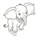 dumbo tattoo design idea