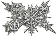 chi rho tattoo design idea