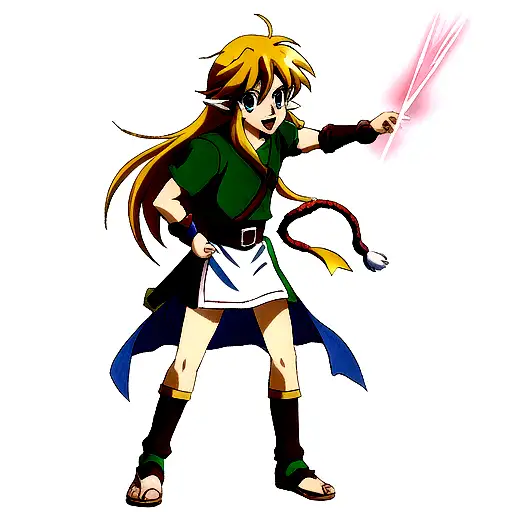 link the fallen warrior of hyrule tattoo design idea