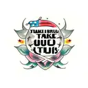 take a deep breath, count to ten and hear the sounds around you tattoo design idea