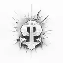 John 3:16 cross tattoo design idea