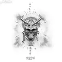 John 3:16 cross tattoo design idea