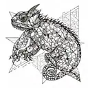 chameleon tattoo design idea