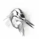 heron tattoo design idea